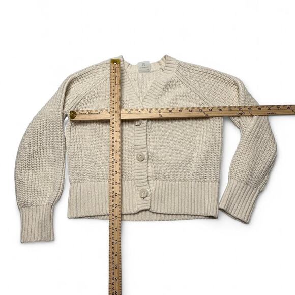 Abercrombie Cream Cardigan Button Front Abercrombie kids size 9/10 XS Women - Picture 3 of 5